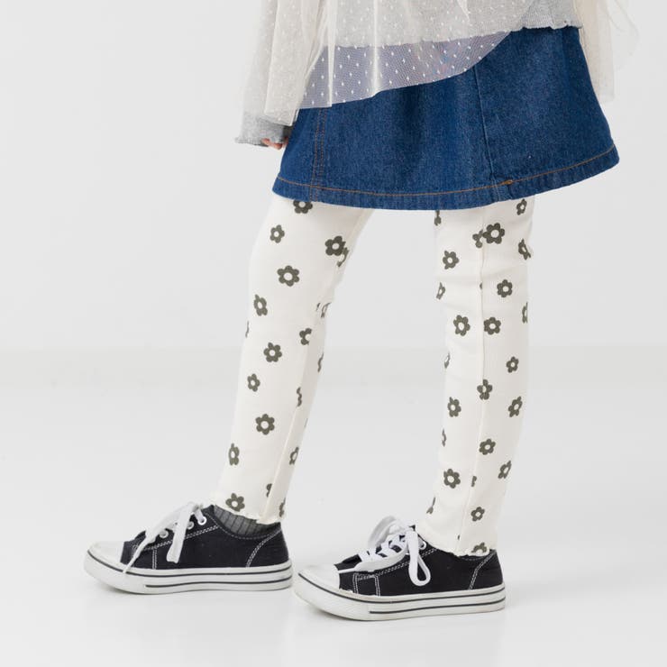 Cデイジー/クリーム | キッズ レギンス 女の子 | chil2
