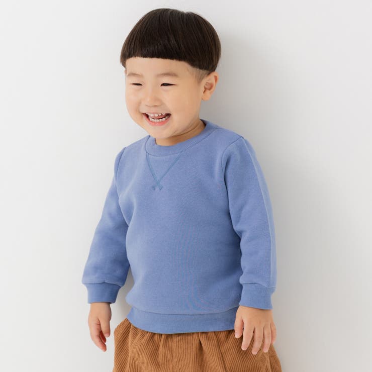 スモークブルー | 裏起毛 無地 トレーナー | chil2