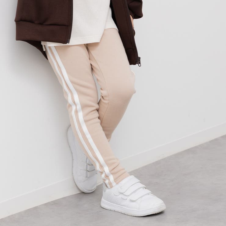 Dライン/ベージュ | 裏起毛 10分丈 レギンスパンツ | chil2