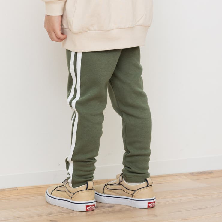 Eライン/カーキ | 裏起毛 10分丈 レギンスパンツ | chil2