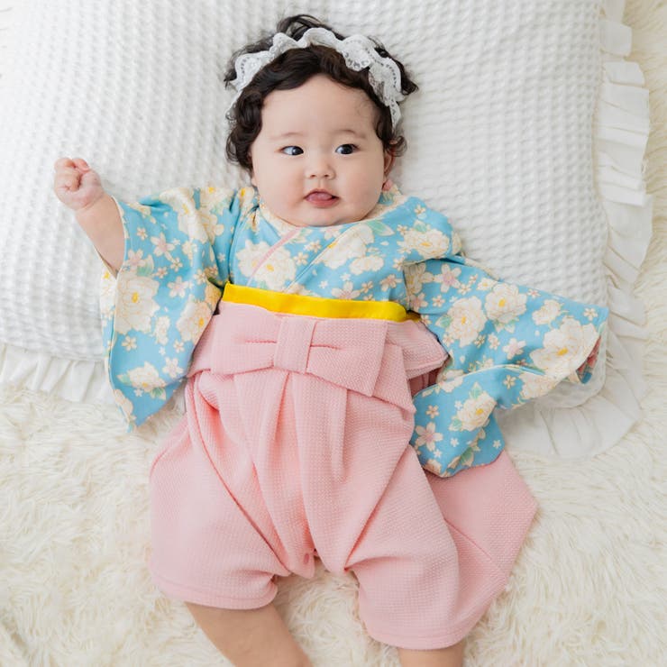 ぼたん柄 | 袴 ロンパース カバーオール | chil2