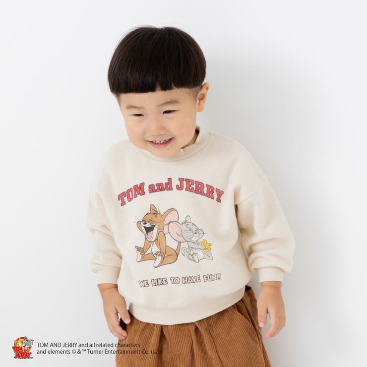 Cジェリーとタフィー/クリーム | トムとジェリー 裏起毛 トレーナー | chil2