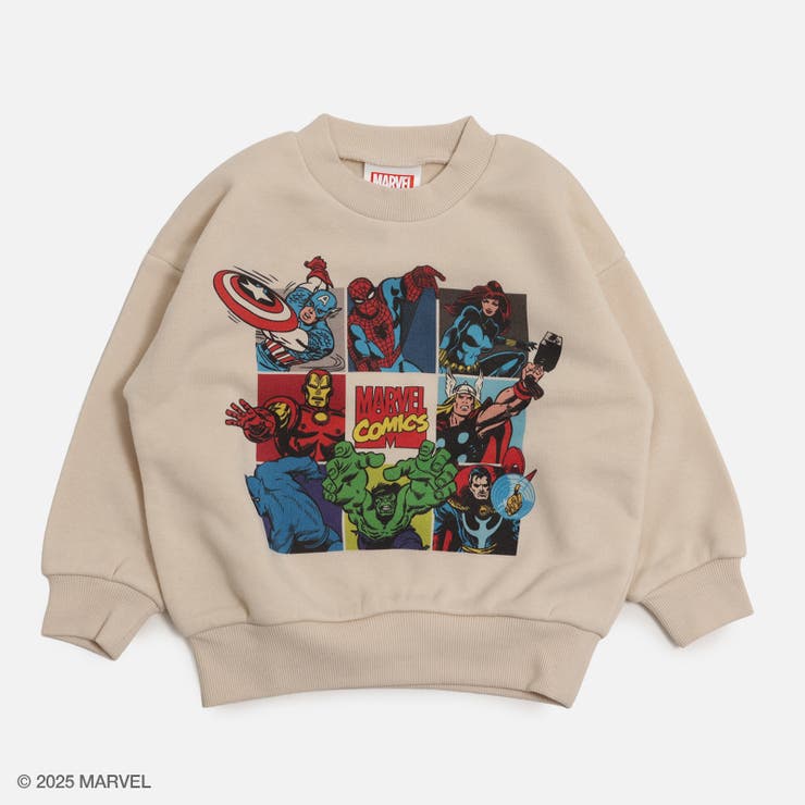 Cアベンジャーズ/クリーム | マーベル 裏起毛 トレーナー | chil2