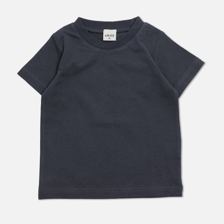 チャコール | 無地 半袖Tシャツ キッズ | chil2
