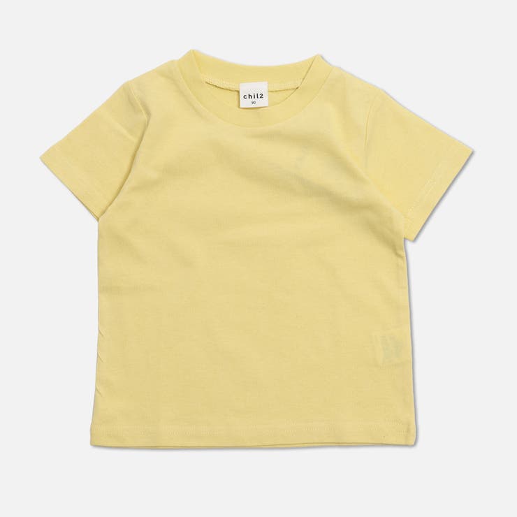 ライトイエロー | 無地 半袖Tシャツ キッズ | chil2