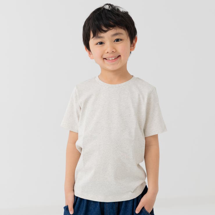 オートミール | 無地 半袖Tシャツ キッズ | chil2