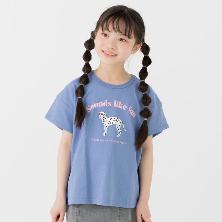Cダルメシアン/Sブルー | プリント 半袖 Tシャツ | chil2