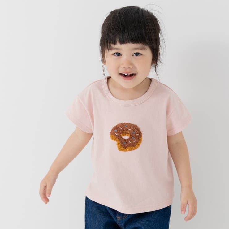 Gドーナツ/Sピンク | サガラ刺繍 半袖 Tシャツ | chil2