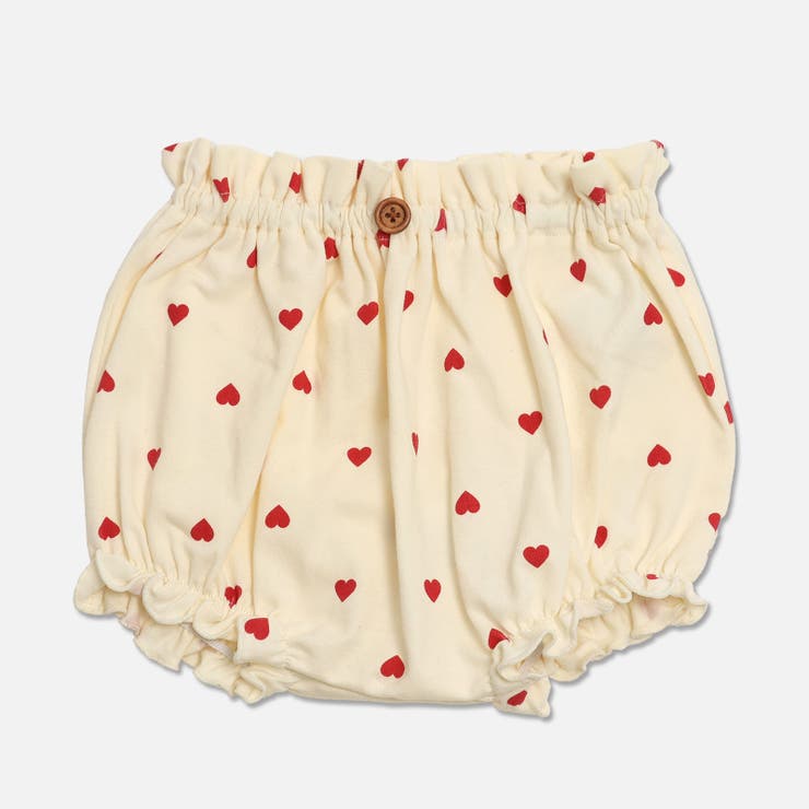 Cハート/クリーム | 総柄 ブルマパンツ ズボン | chil2