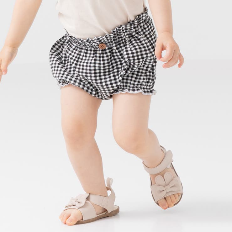 Hギンガム/ブラック | 総柄 ブルマパンツ ズボン | chil2