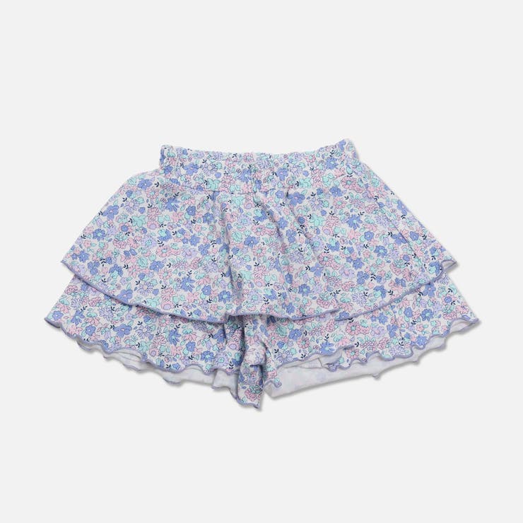 E小花柄/パープル | キュロット パンツ ショートパンツ | chil2