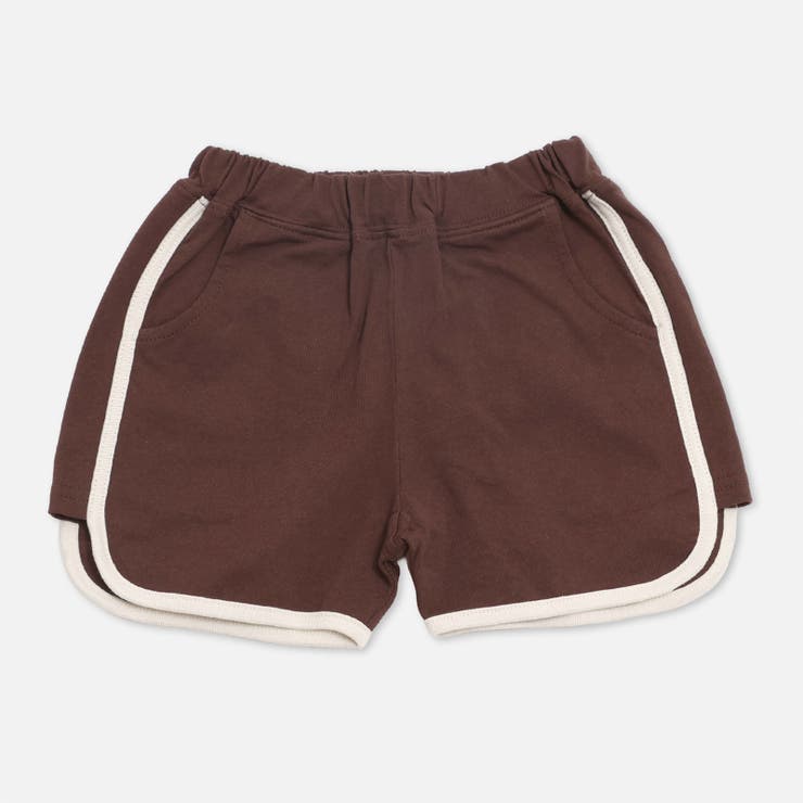ブラウン | パイピング ショートパンツ 無地 | chil2