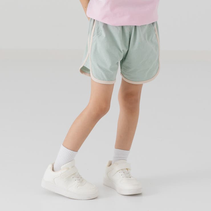 ミント | パイピング ショートパンツ 無地 | chil2