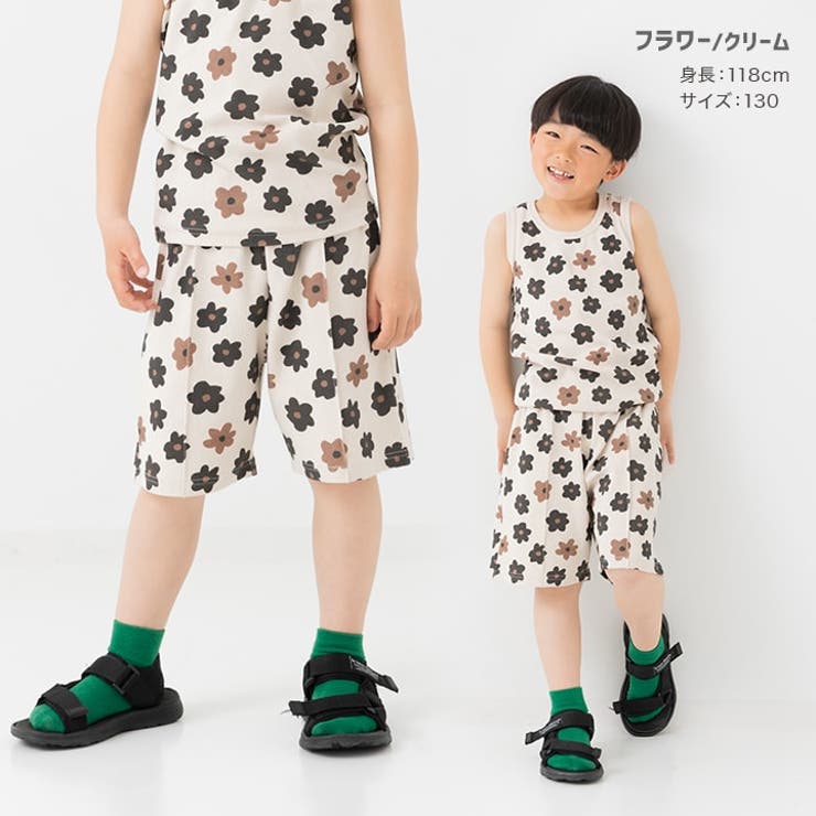 総柄スパンテレコ ハーフパンツ キッズ | chil2 | 詳細画像6 