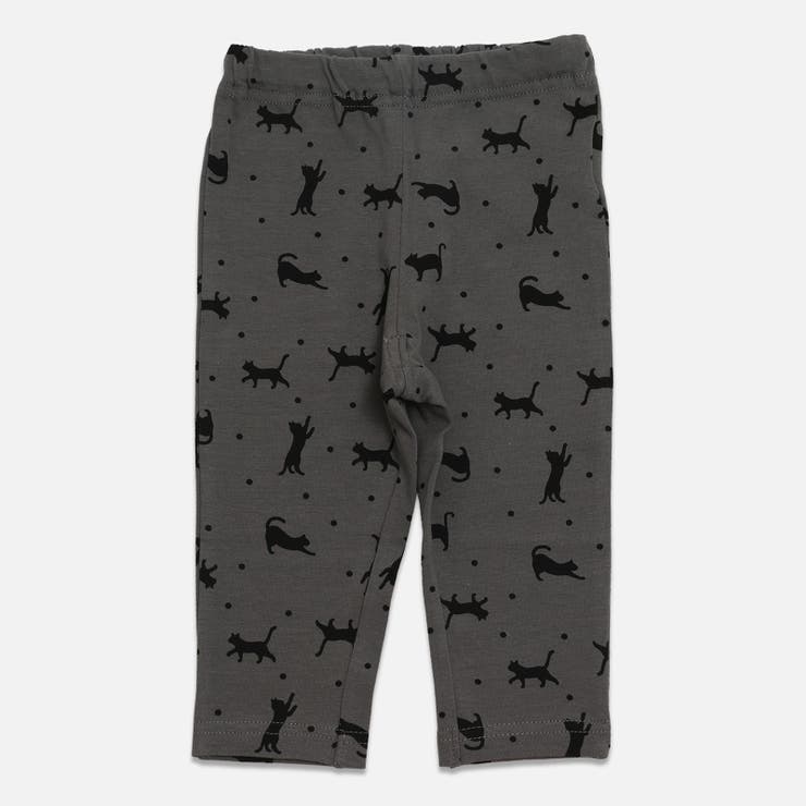 Fねこ/グレー | 総柄 7分丈 レギンスパンツ | chil2