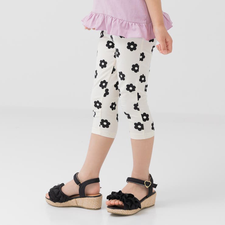 Jデイジー/クリーム | 総柄 7分丈 レギンスパンツ | chil2