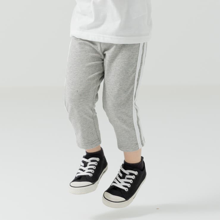 グレー | 脇ライン 7分丈 レギンスパンツ | chil2