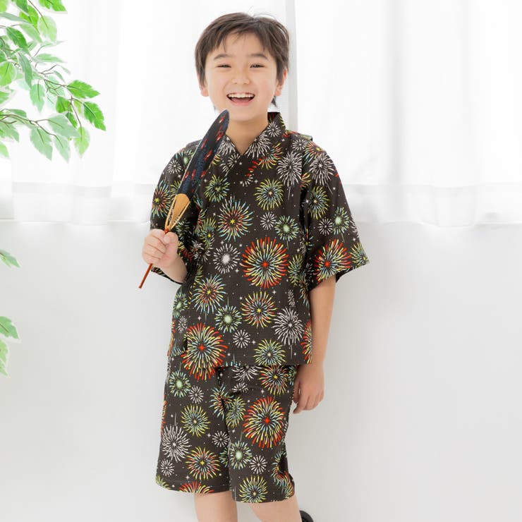 花火柄 | 子供 甚平 セット | chil2