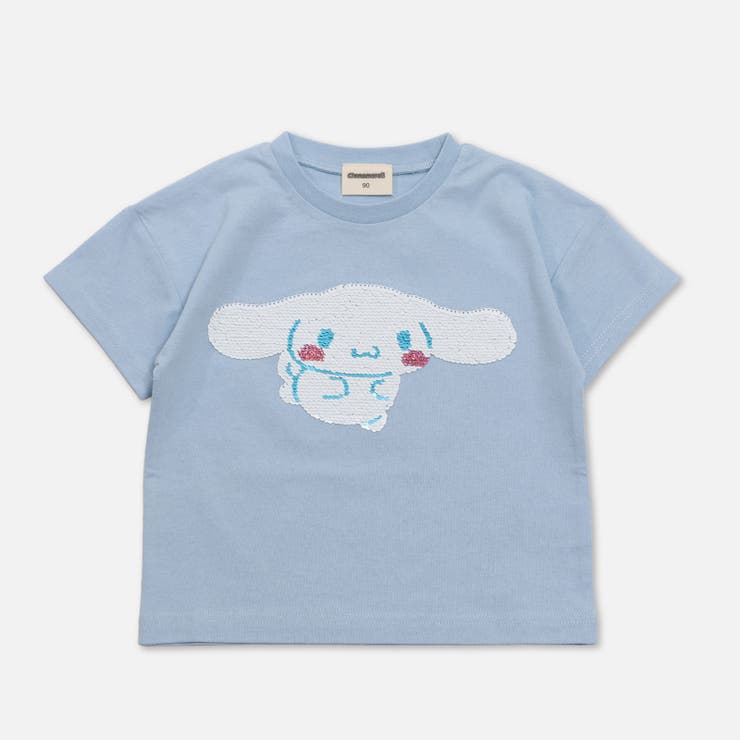 Jスパンコール/サックス | サンリオ キャラクター 半袖Tシャツ | chil2