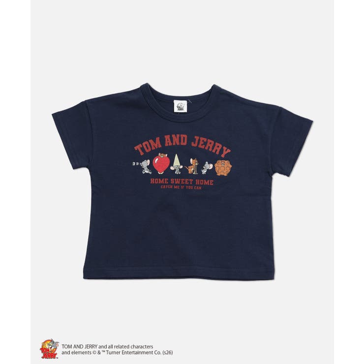 Dジェリーとタフィー/ネイビー | トムとジェリー 半袖 Tシャツ | chil2
