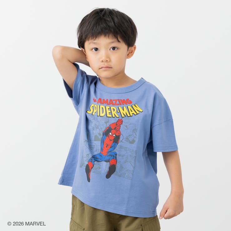 スモークブルー | スパイダーマン 半袖 Tシャツ | chil2