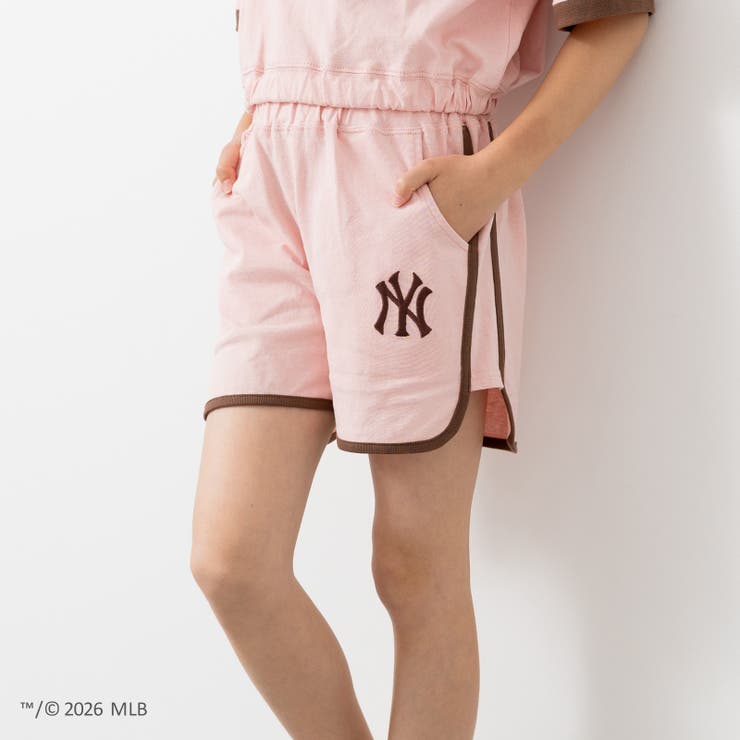 スモークピンク | MLB ロゴ ショートパンツ | chil2