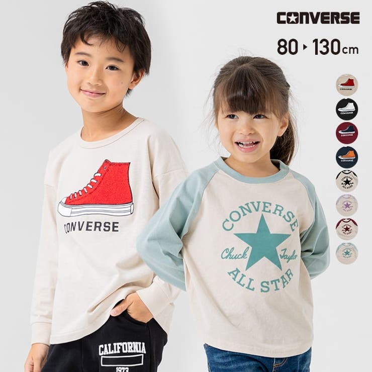 割引 コンバース Tシャツ[品番：HU000003965]｜chil2（チルツー 長袖 140（135～144cm）