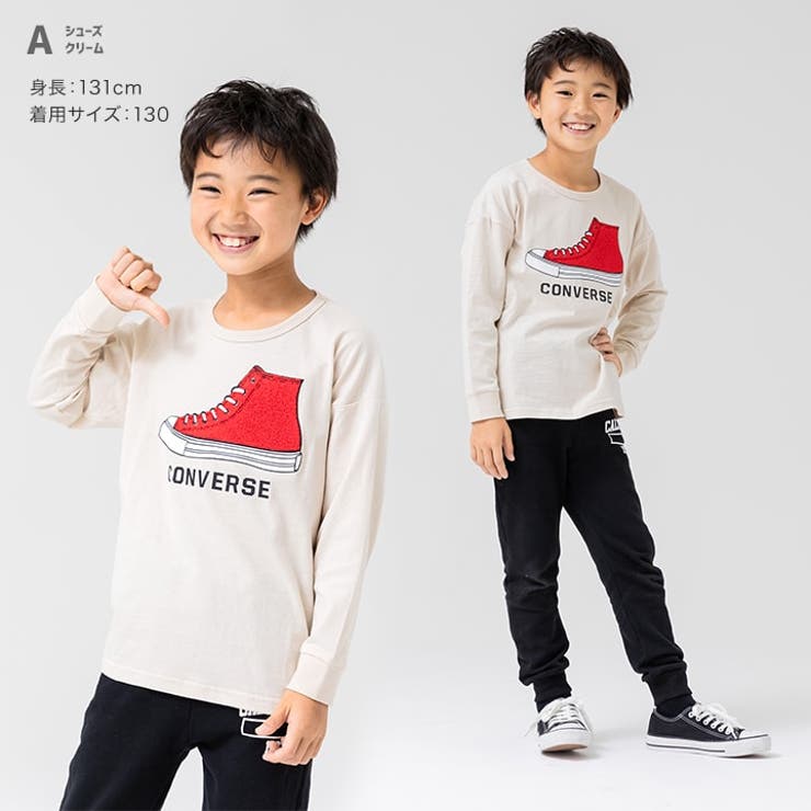 お買い得商店街 コンバース 長袖 Tシャツ[品番：HU000003965]｜chil2（チルツー 140（135～144cm）
