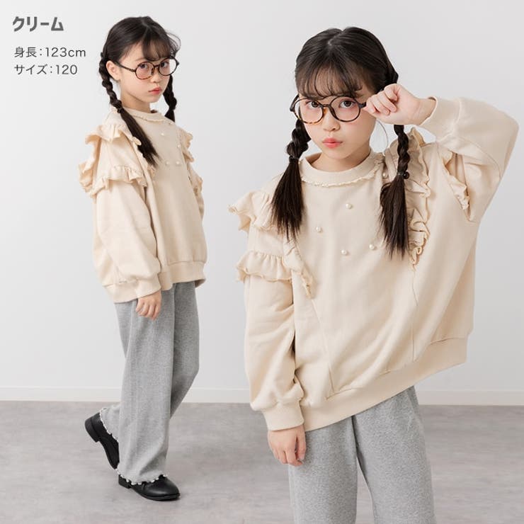 パール付き 裏毛 トレーナー | chil2 | 詳細画像4 