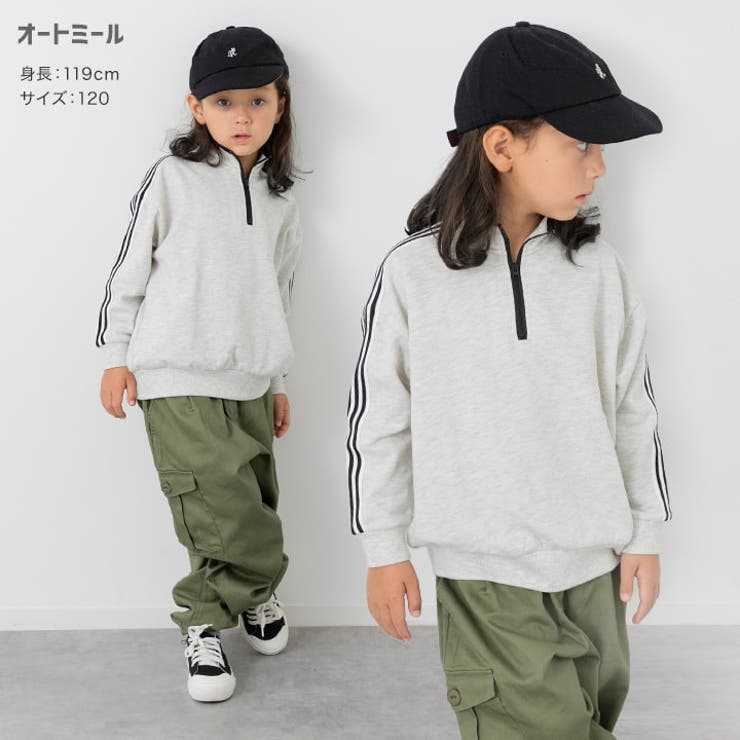 ライン ハーフジップ トレーナー | chil2 | 詳細画像4 