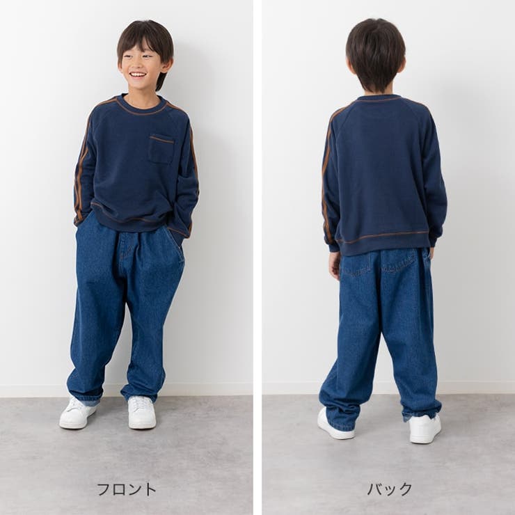 裏起毛 袖ライントレーナー キッズ | chil2 | 詳細画像9 