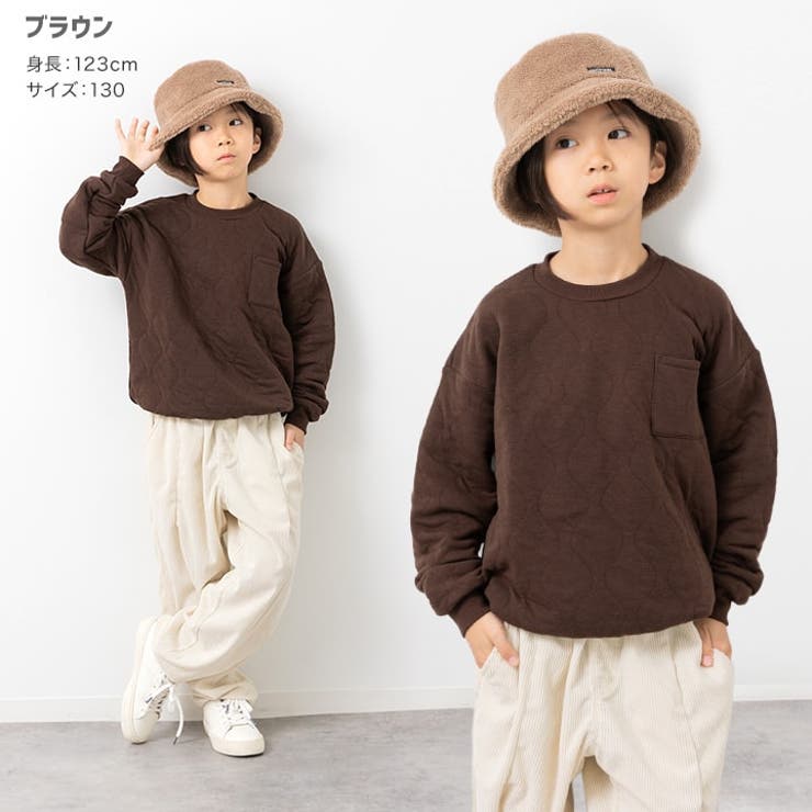 ニットキルト トレーナーキッズ 無地 | chil2 | 詳細画像7 