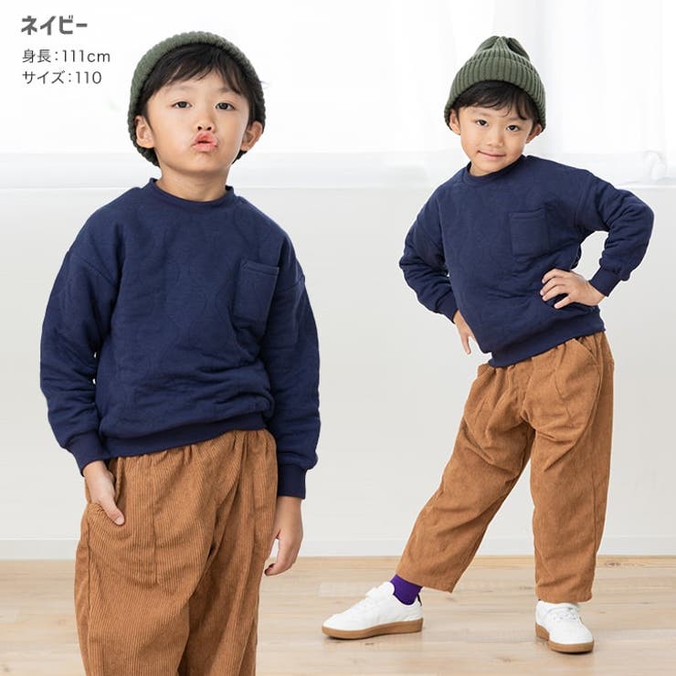 ニットキルト トレーナーキッズ 無地 | chil2 | 詳細画像8 