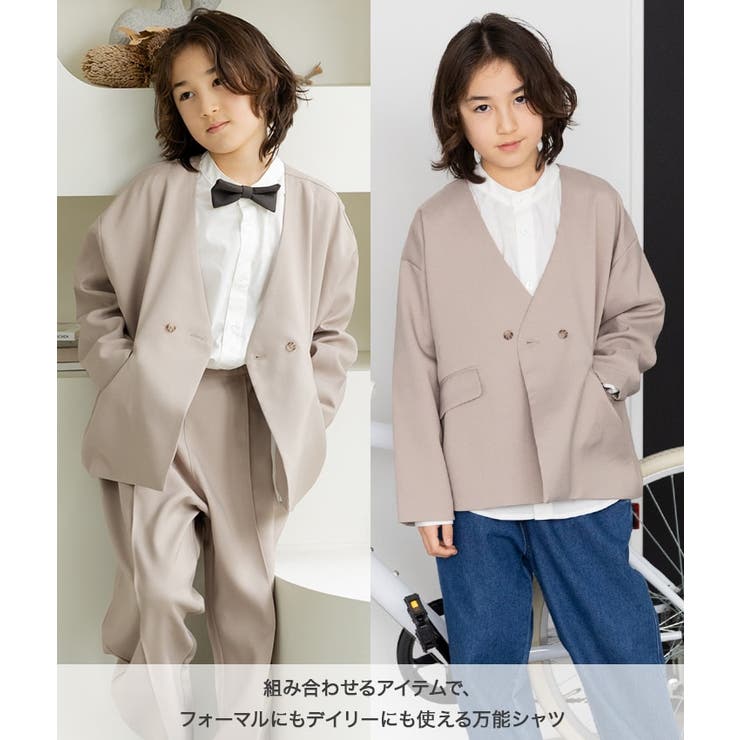 フォーマル スタンドカラーシャツ リボン付き | chil2 | 詳細画像3 