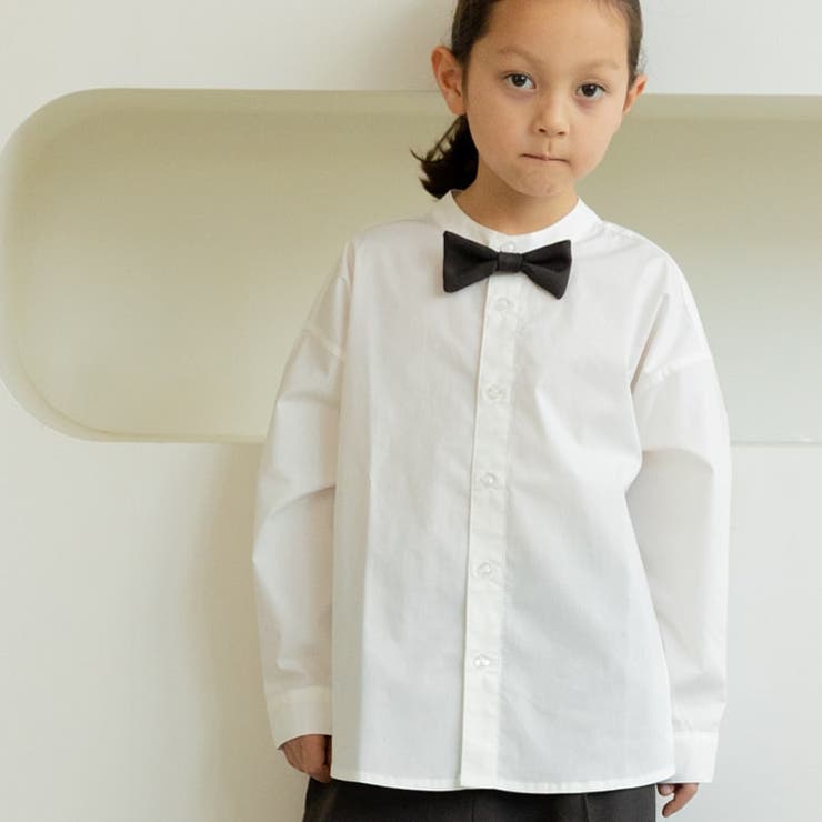 フォーマル スタンドカラーシャツ リボン付き | chil2 | 詳細画像9 