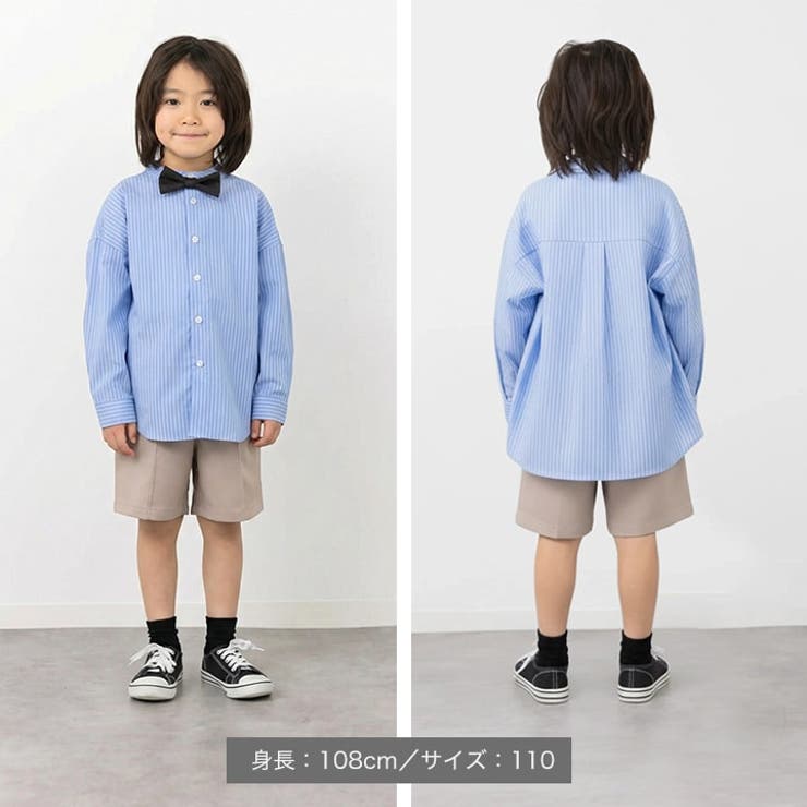 フォーマル スタンドカラーシャツ ストライプ | chil2 | 詳細画像11 