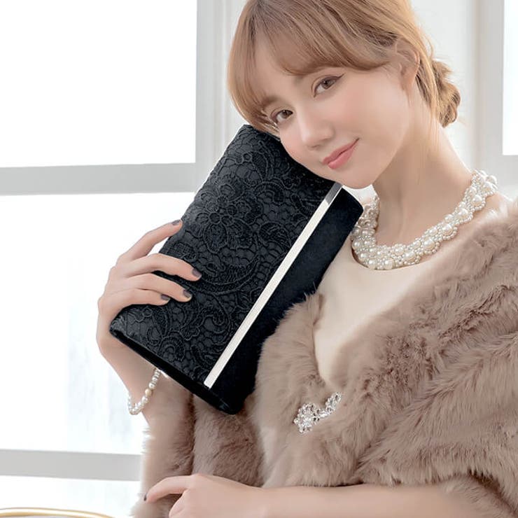 パーティーバッグPartybagパーティバッグフォーマルバッグクラッチバッグハンドバッグショルダーバッグ披露宴結婚式ドレス演奏会二次会成人式同窓会女子会レディースチェーン付き3wayベージュブラック黒シルバー銀お呼ばれドレスアップレース