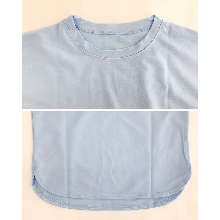 トップスTシャツレディースオフショルダーカジュアルシンプル無地袖あり長袖二の腕カバースリットレイヤードスタイル女性大人Uネックゆったり大きいサイズ秋春夏冬かわいい上品おしゃれ大人カジュアル丸首サイドスリット
