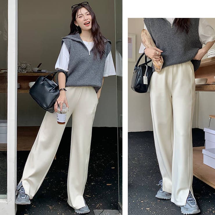 スウェットパンツ ロングパンツ レディース[品番：VV000001795