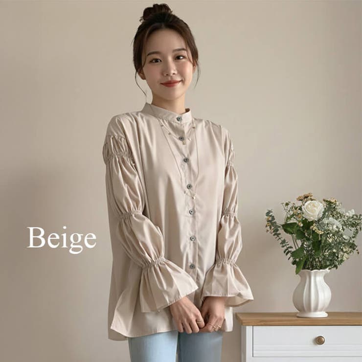 スタンドカラーシャツ トップス シャツ | Cinderella | 詳細画像4 