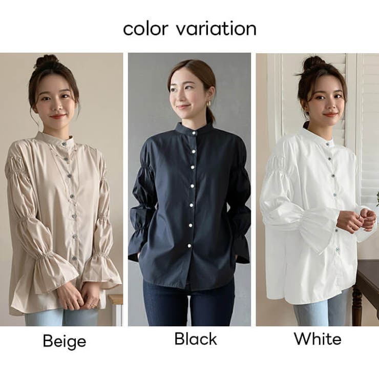 スタンドカラーシャツ トップス シャツ | Cinderella | 詳細画像16 