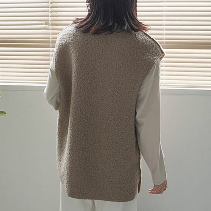 ボアベスト Vネック 秋冬 | Cinderella | 詳細画像14 