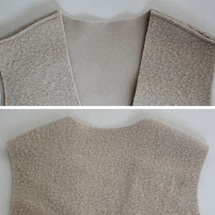 ボアベスト Vネック 秋冬 | Cinderella | 詳細画像16 