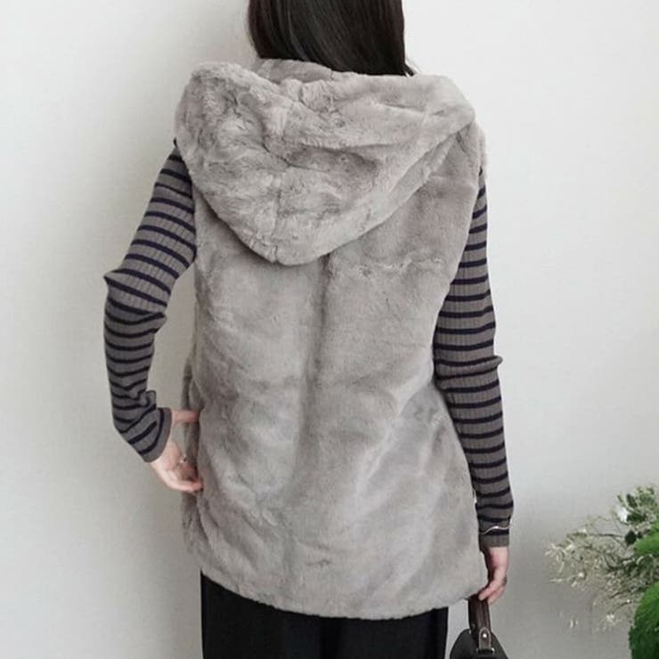 フードファーベスト 秋冬 カジュアル | Cinderella | 詳細画像11 