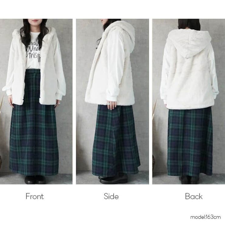 フードファーベスト 秋冬 カジュアル | Cinderella | 詳細画像14 