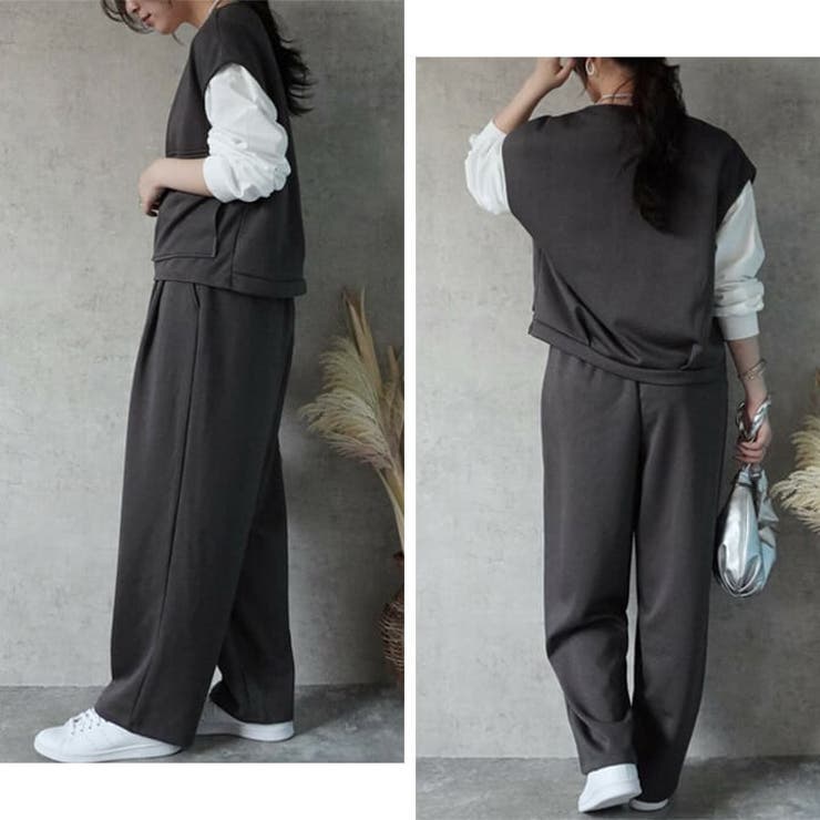 ポンチカーブパンツ カーブパンツ カジュアル | Cinderella | 詳細画像12 