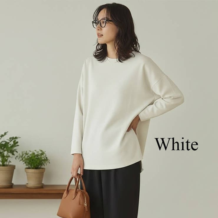 リップルダブルフェイスシルエットプルオーバー ボックスシルエット 裾スリット | Cinderella | 詳細画像12 