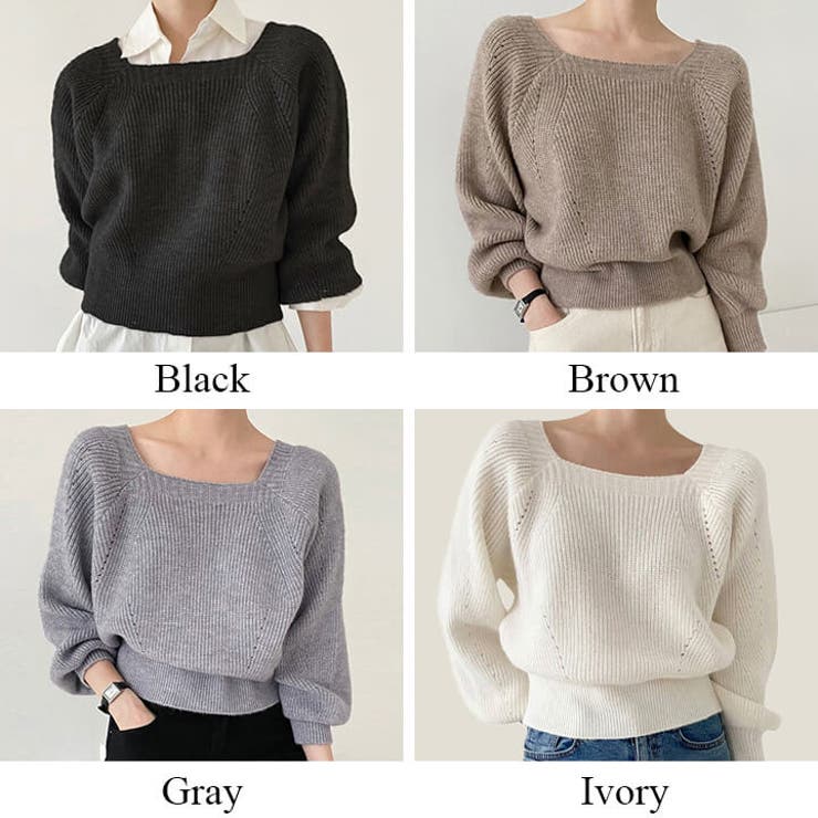 ニットプルオーバー トップス カットソー | Cinderella | 詳細画像3 