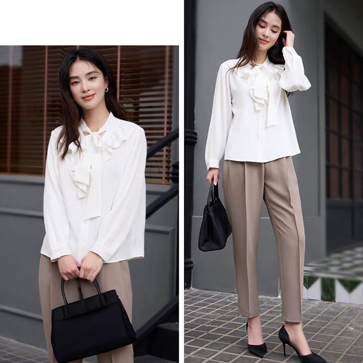 ボウタイフリルブラウス レディース トップス | Cinderella | 詳細画像17 