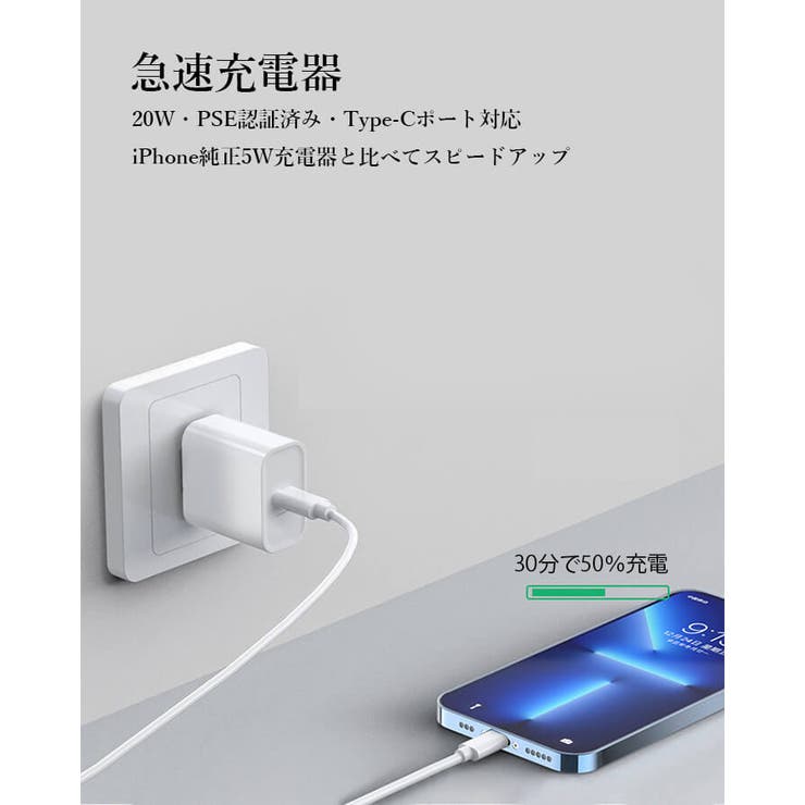 充電器 急速 タイプＣ | Cinderella | 詳細画像2 